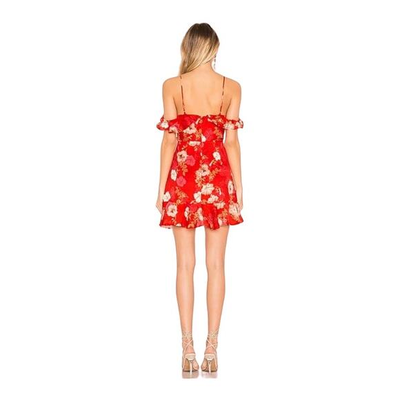 MAJORELLE Salsa Dress in Red Candy Apple Sz M - Picture 3 of 14